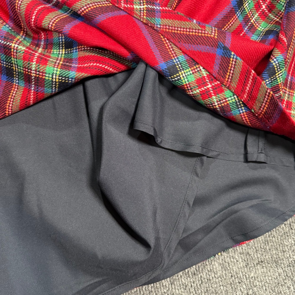 Boden Hayley Red Tartan Plaid Wool Blend A-Line Midi Skirt Womens US 6 Holiday - Picture 7 of 9